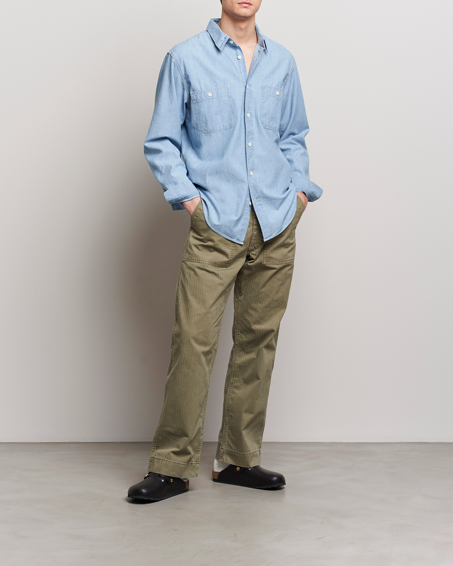 Homme | Chemises | Filson | Chambray CPO Shirt Light Indigo