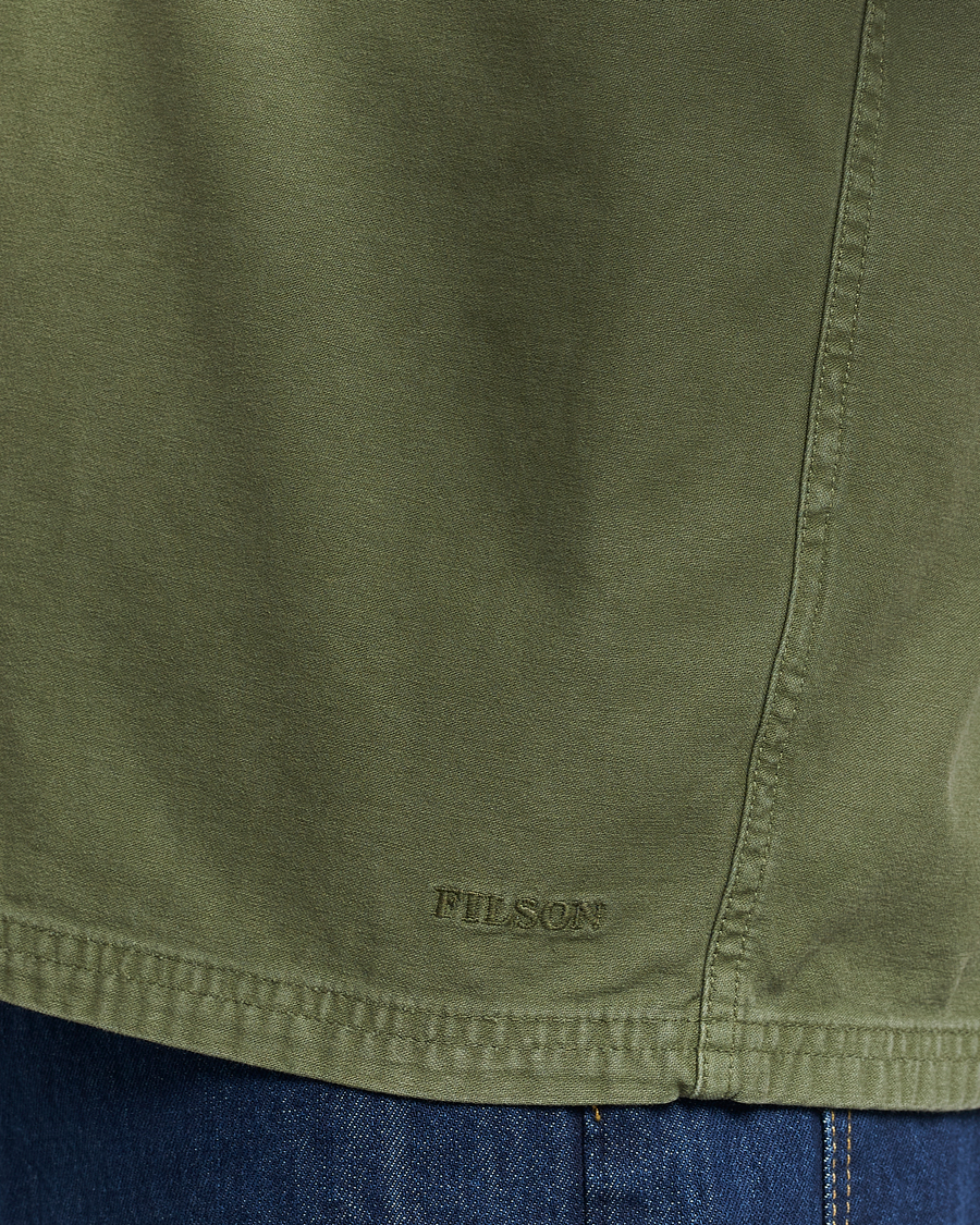 Homme | Manteaux Et Vestes | Filson | Reverse Sateen Jac-Shirt Washed Green