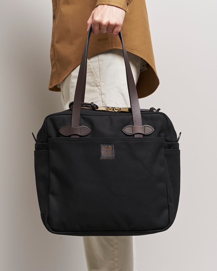 Homme |  | Filson | Tote Bag With Zipper Black