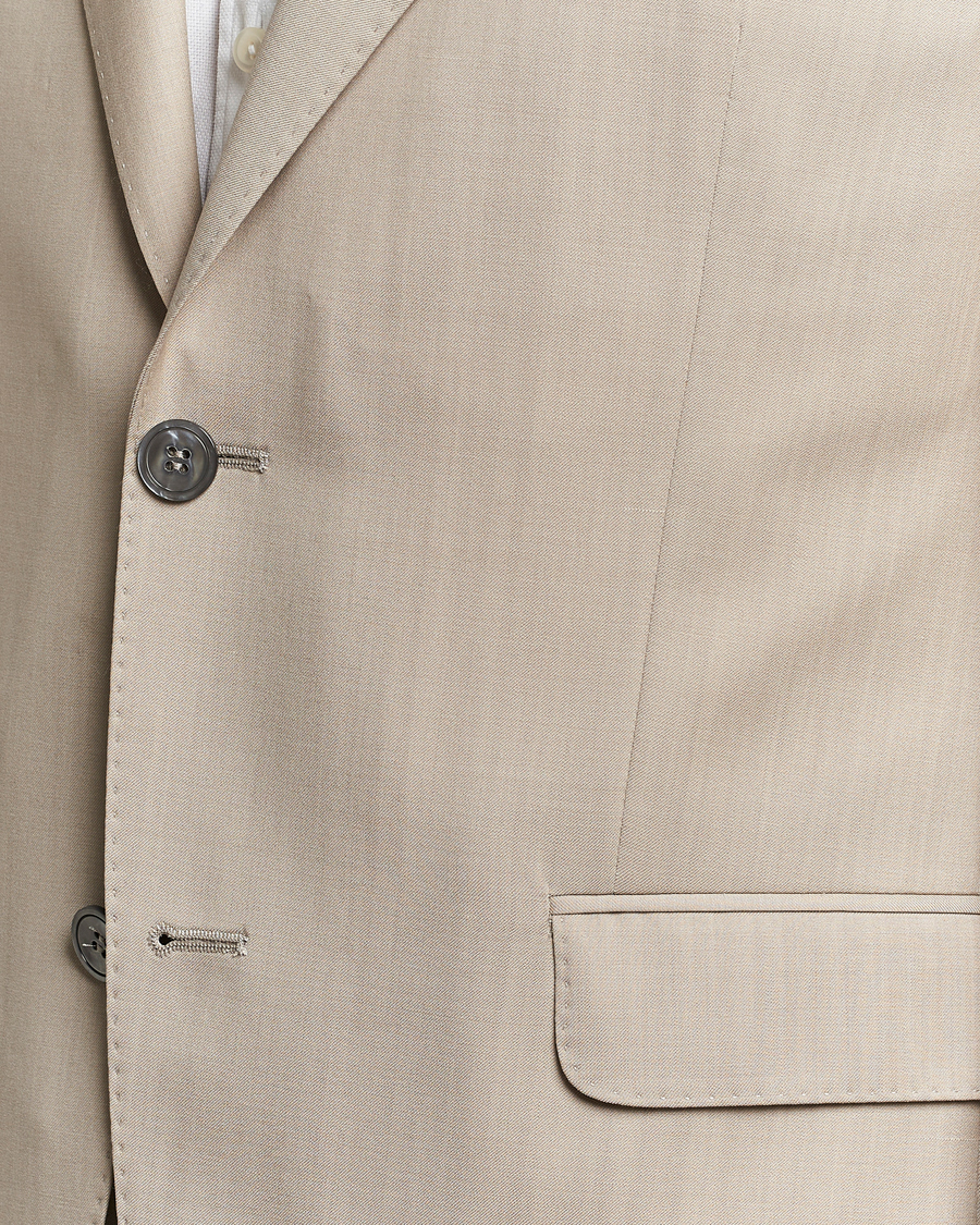 Homme | Costumes | Oscar Jacobson | Fogerty Super 130's Wool Suit Beige