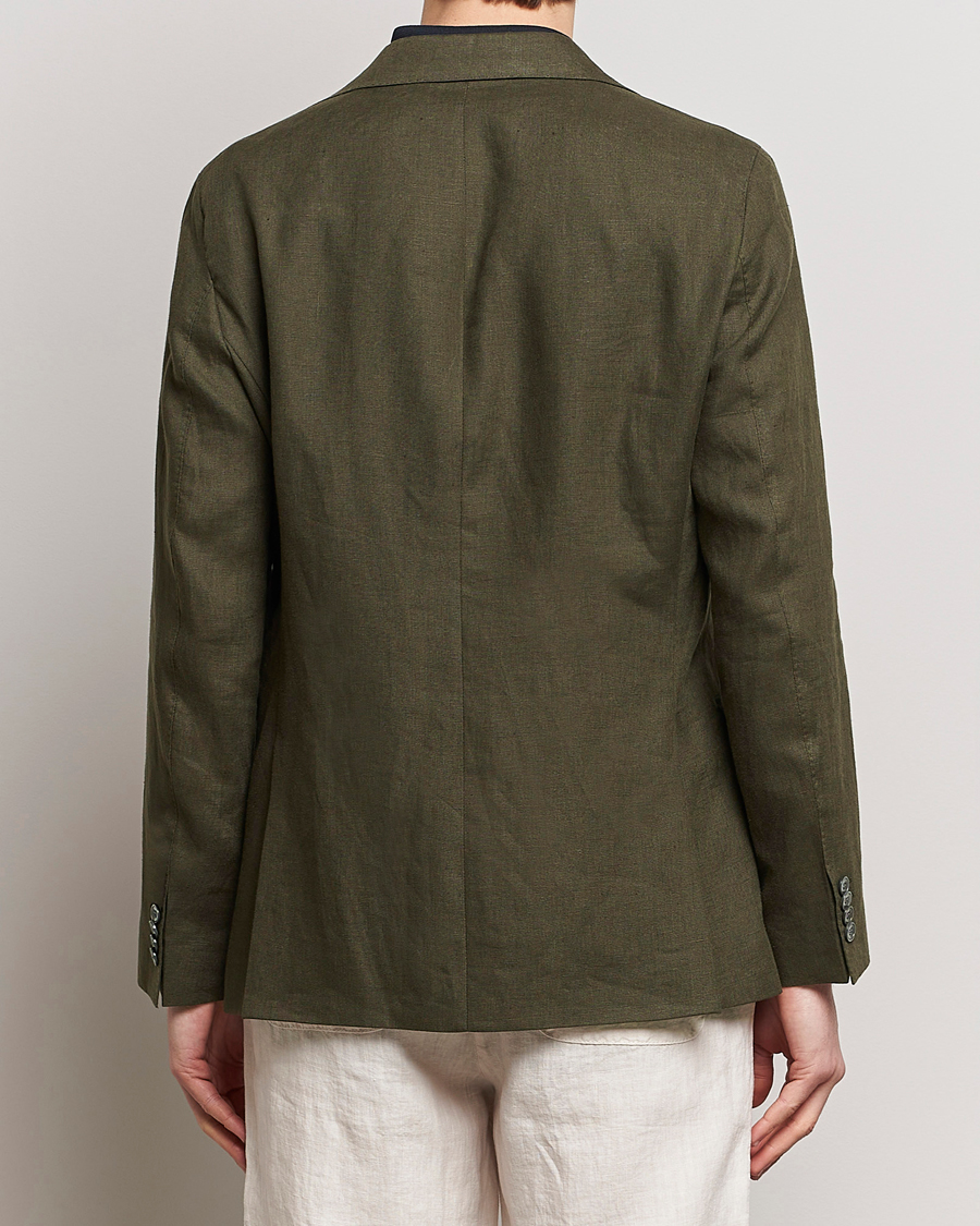 Homme | Blazers | Oscar Jacobson | Fogerty Linen Blazer Olive