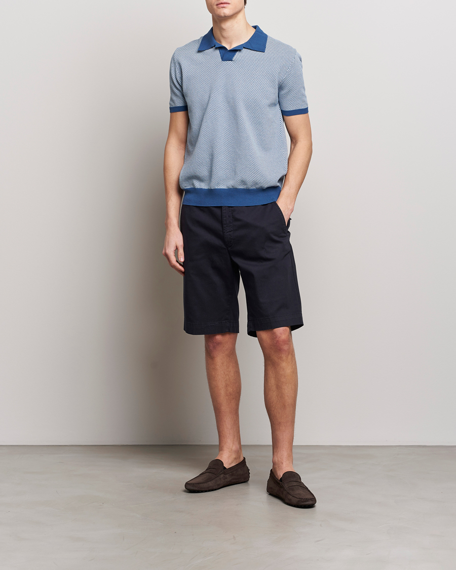 Homme | Shorts | Oscar Jacobson | Teodor Cotton Shorts Navy