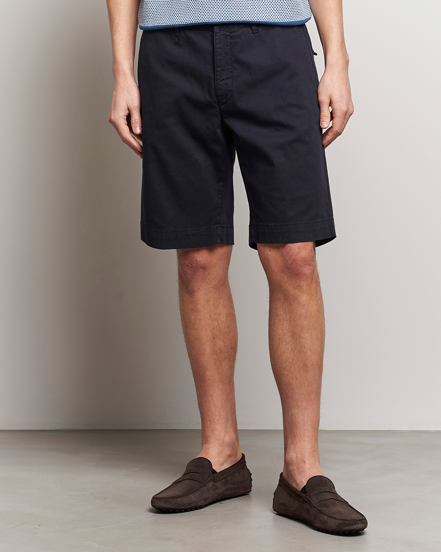 Homme | Shorts | Oscar Jacobson | Teodor Cotton Shorts Navy