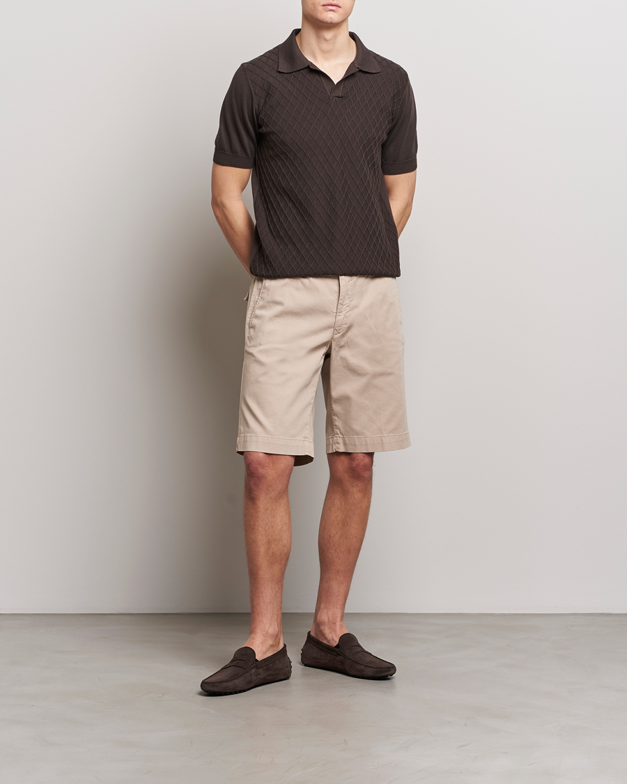 Homme | Shorts | Oscar Jacobson | Teodor Cotton Shorts Beige