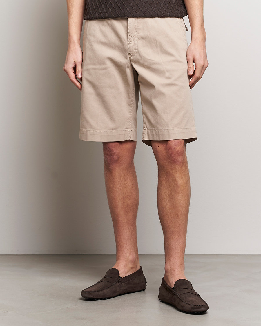 Homme | Shorts | Oscar Jacobson | Teodor Cotton Shorts Beige