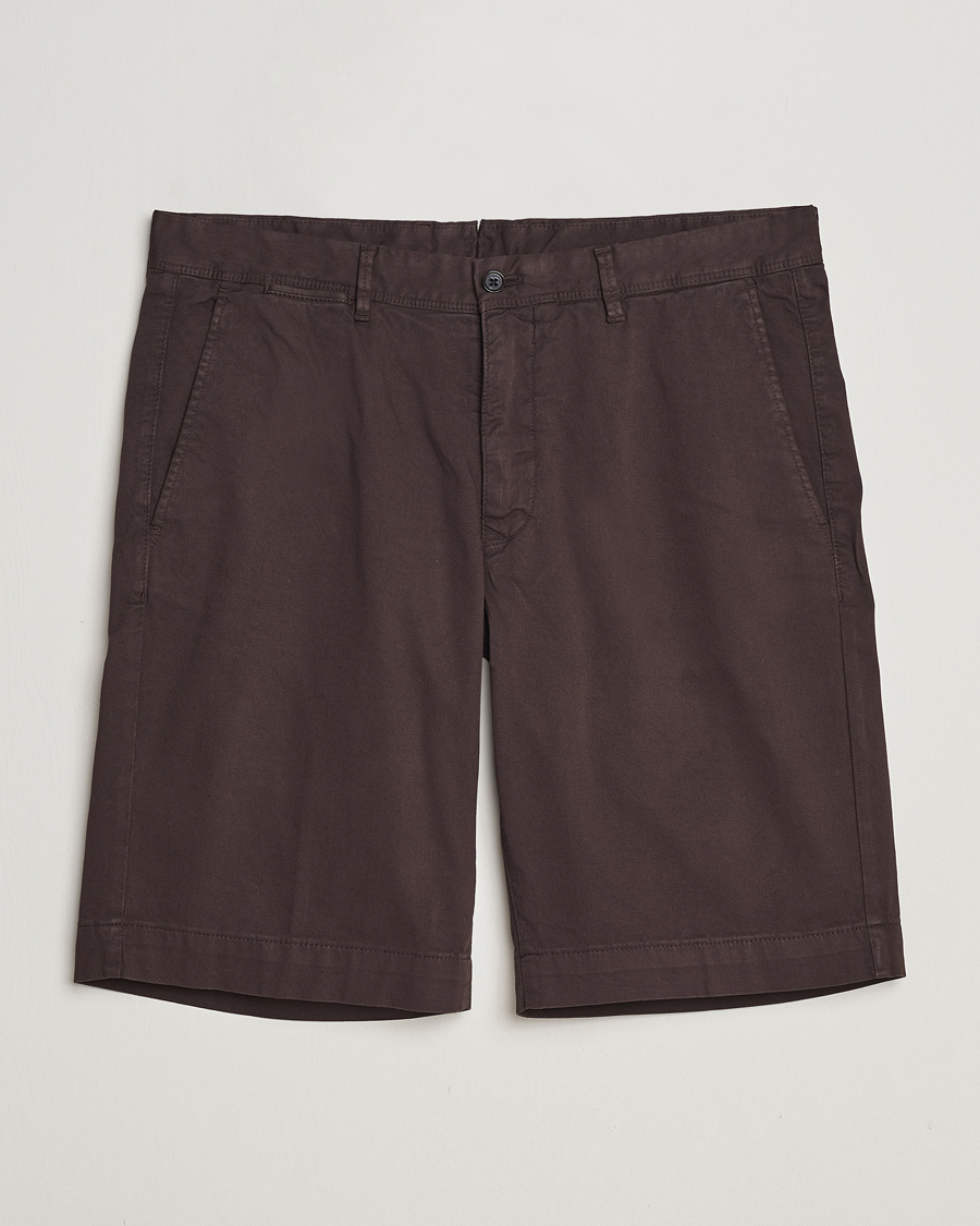 Homme | Shorts | Oscar Jacobson | Teodor Cotton Shorts Brown