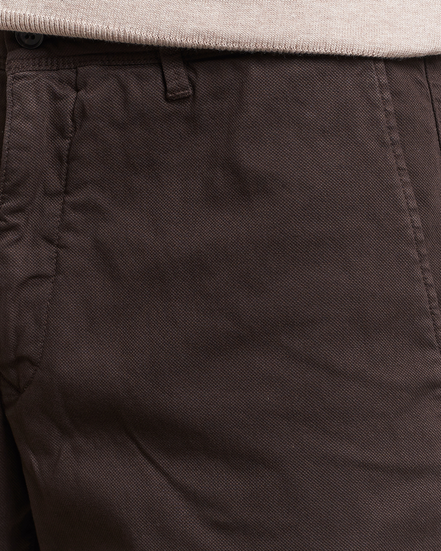 Homme | Shorts | Oscar Jacobson | Teodor Cotton Shorts Brown