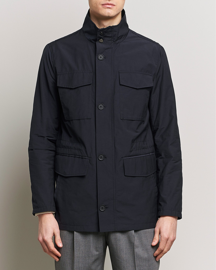 Homme | Manteaux Et Vestes | Oscar Jacobson | Smyth Field Jacket Navy
