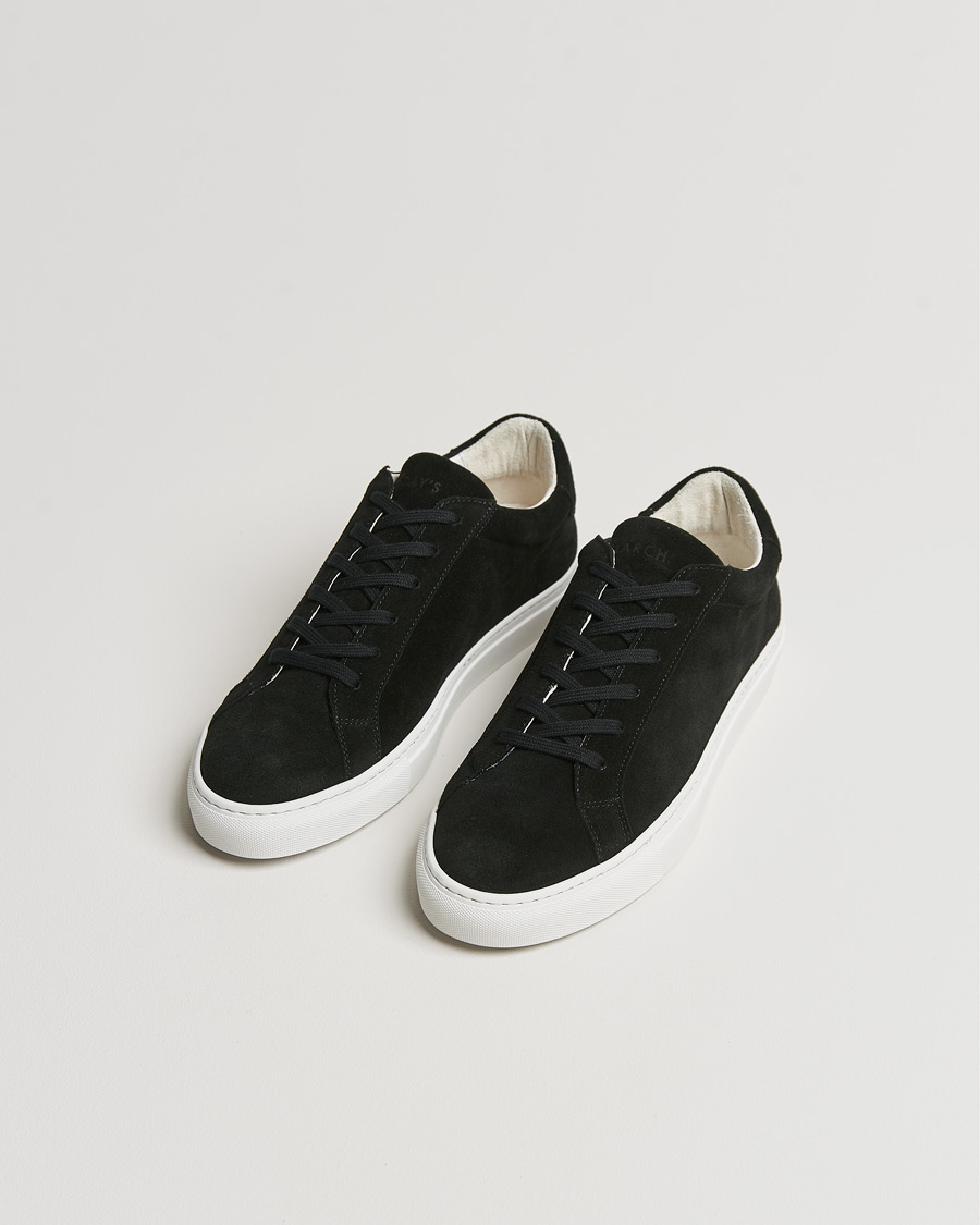 Homme | Chaussures En Daim | A Day's March | Suede Marching Sneaker Black