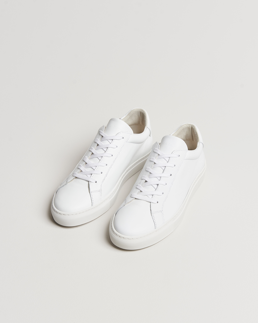 Homme | Business & Beyond | A Day's March | Leather Marching Sneaker White