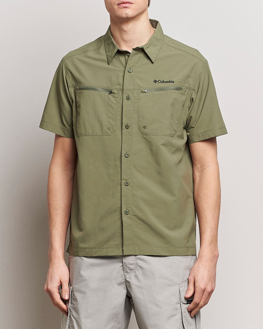 Homme | Active | Columbia | Mountaindale Short Sleeve Outdoor Shirt Stone Green