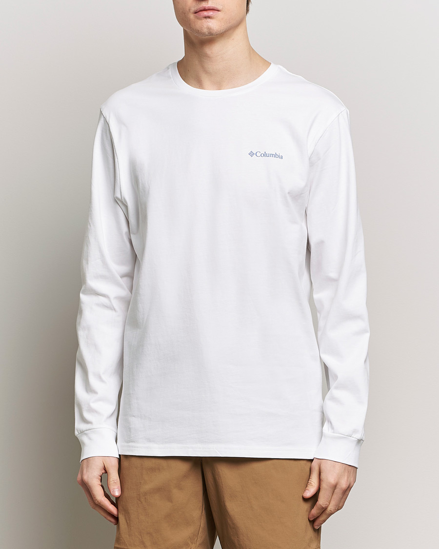 Homme |  | Columbia | Explorers Canyon Long Sleeve T-Shirt White