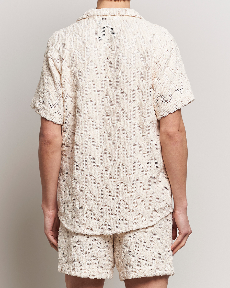 Homme | Chemises | OAS | Atlas Cuba Crochet Shirt Off White