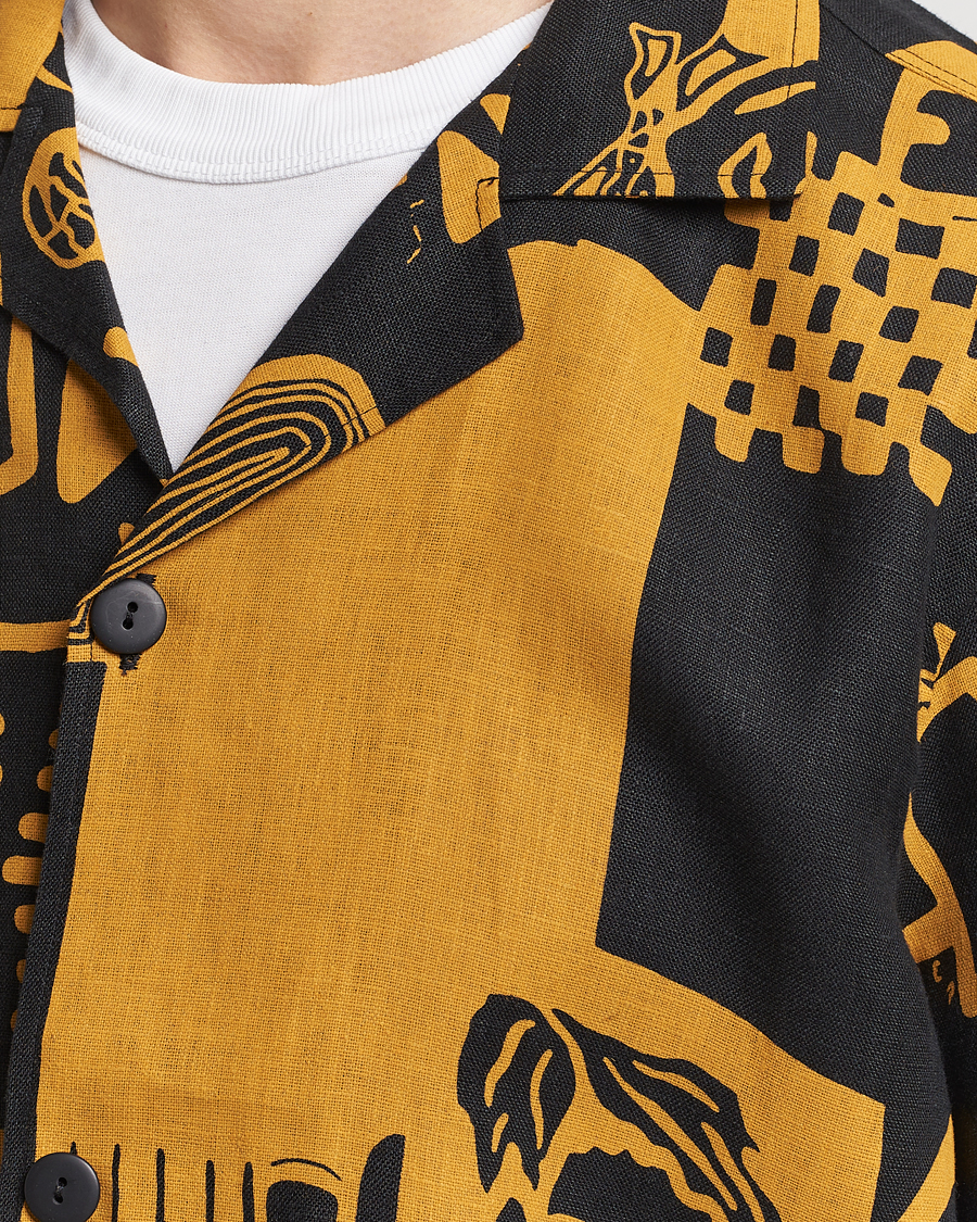 Homme | Chemises | OAS | Short Sleeve Cuba Linen Shirt Krispy Night