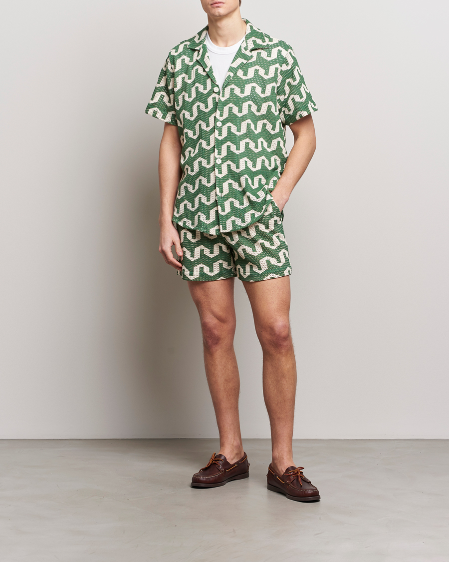 Homme | Chemises | OAS | Short Sleeve Cuba Net Shirt Atlas