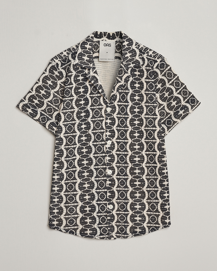 Homme | Chemises | OAS | Short Sleeve Cuba Net Shirt Hypnotise