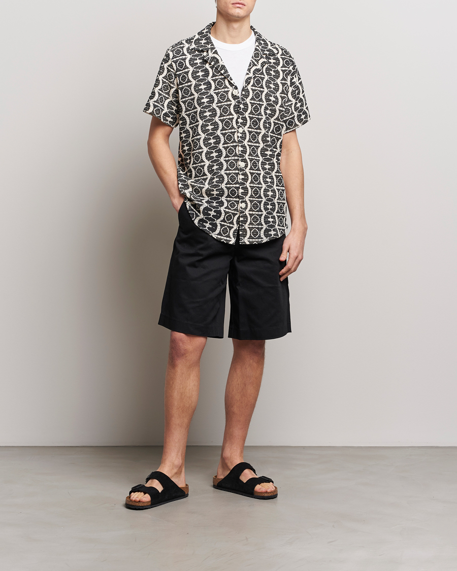 Homme | Chemises | OAS | Short Sleeve Cuba Net Shirt Hypnotise