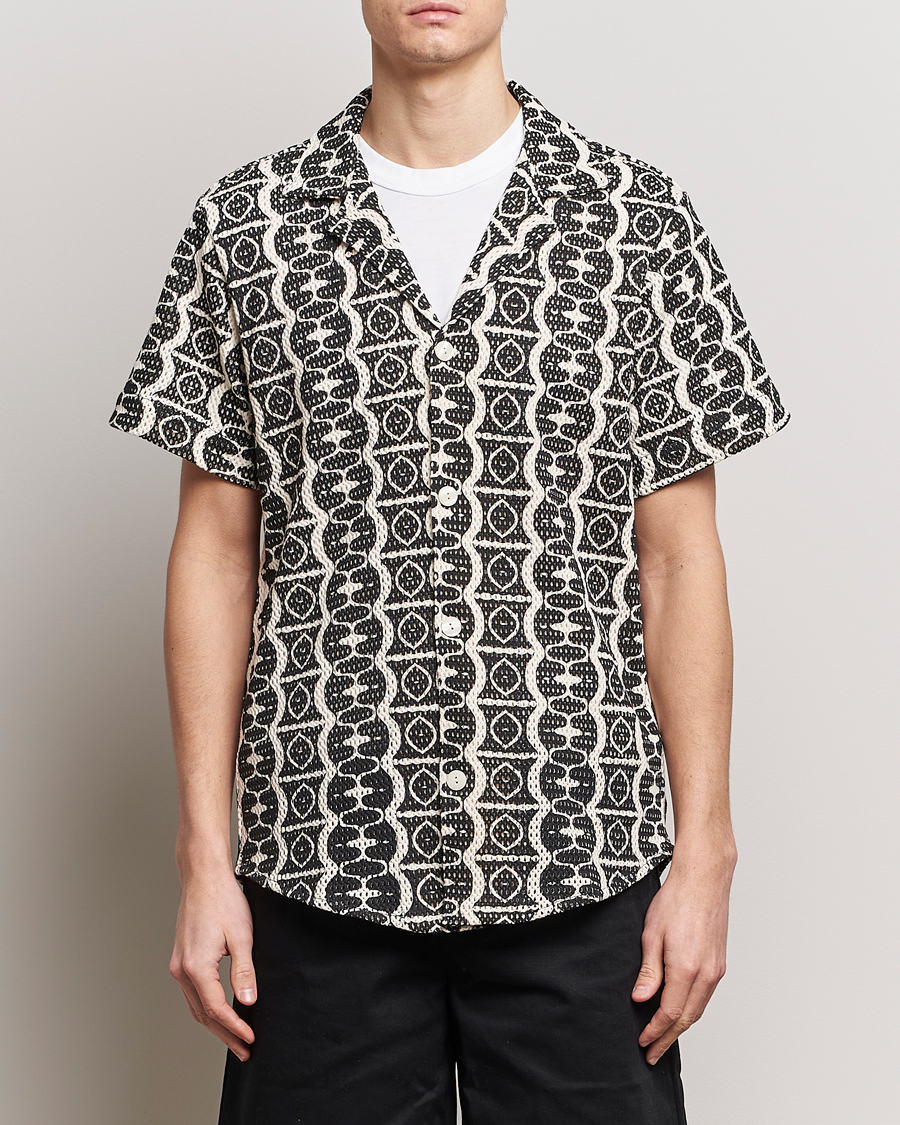 Homme | Chemises | OAS | Short Sleeve Cuba Net Shirt Hypnotise