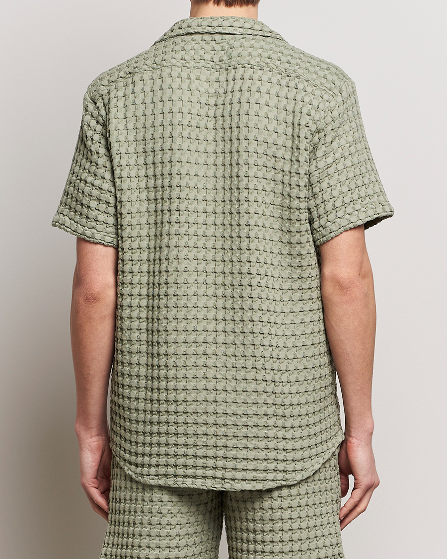 Homme | Chemises | OAS | Cuba Waffle Shirt Dusty Green