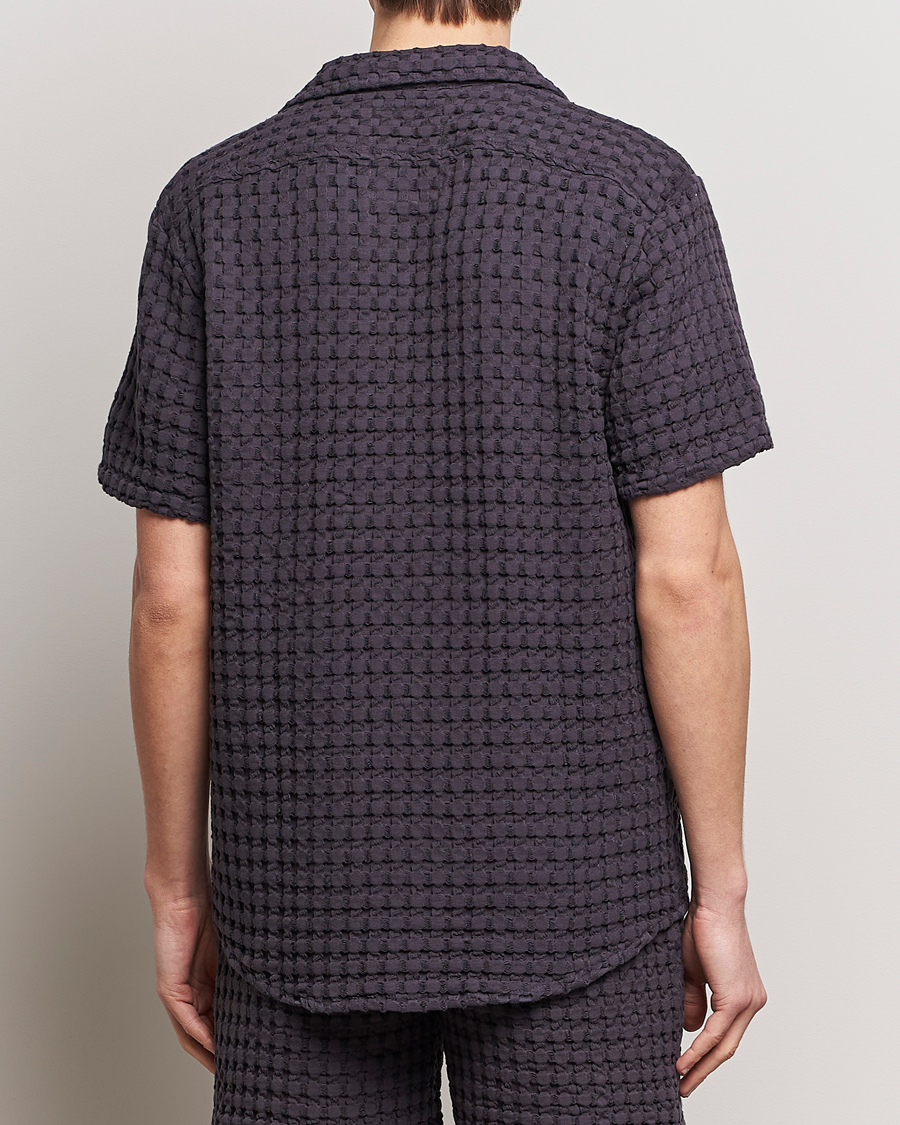 Homme | Chemises | OAS | Cuba Waffle Shirt Nearly Black