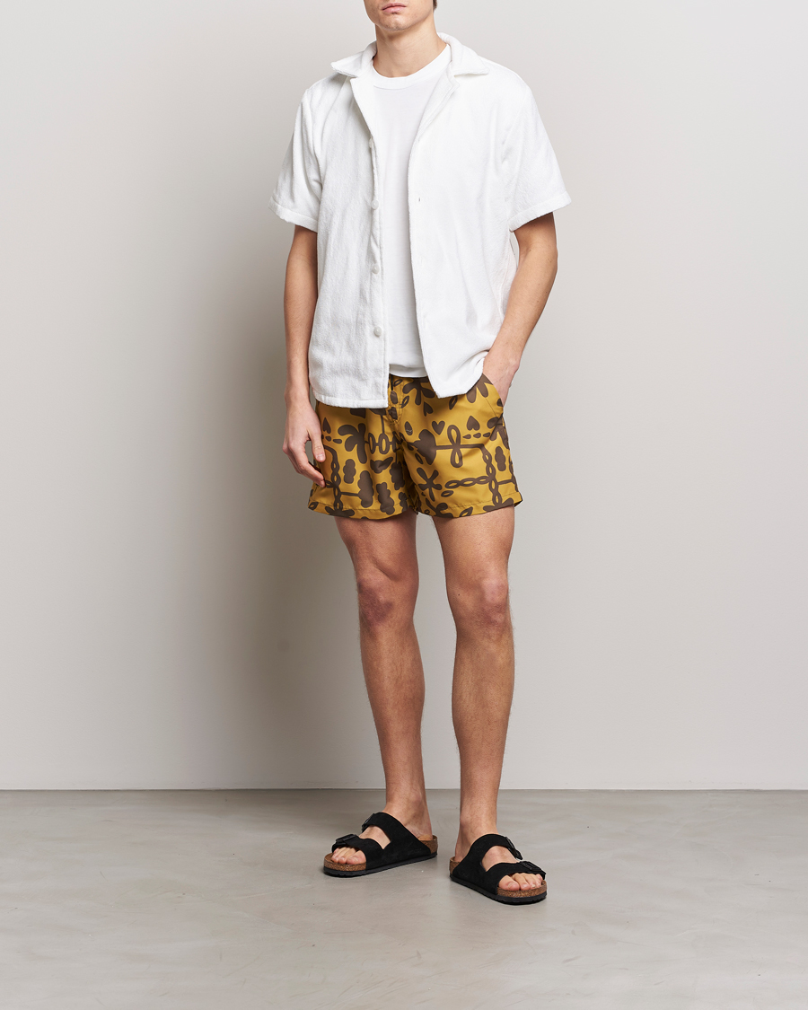 Homme | Maillots De Bain | OAS | Printed Swimshorts Galbanum