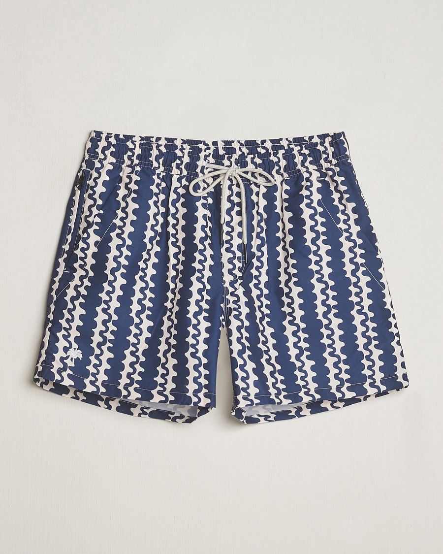 Homme | Maillots De Bain | OAS | Printed Swimshorts Blue Scribble