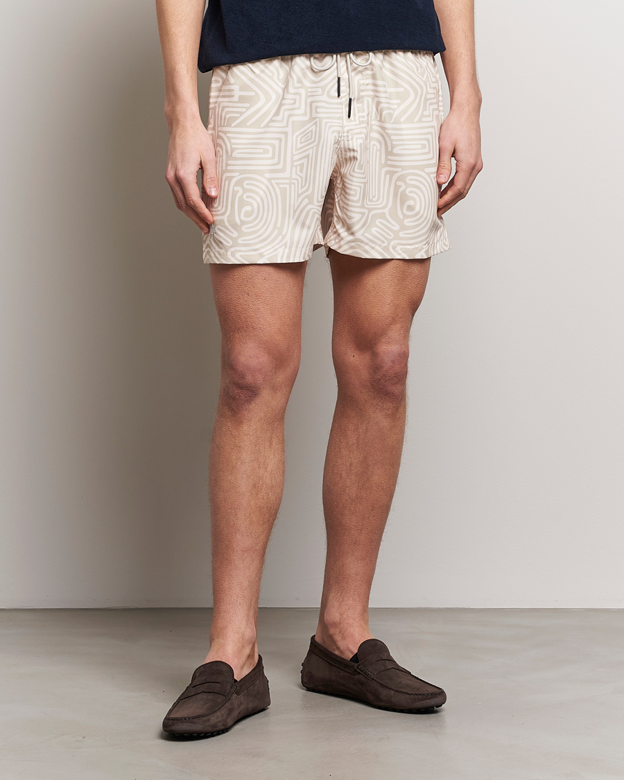 Homme | Vêtements | OAS | Printed Swimshorts Cream Golconda