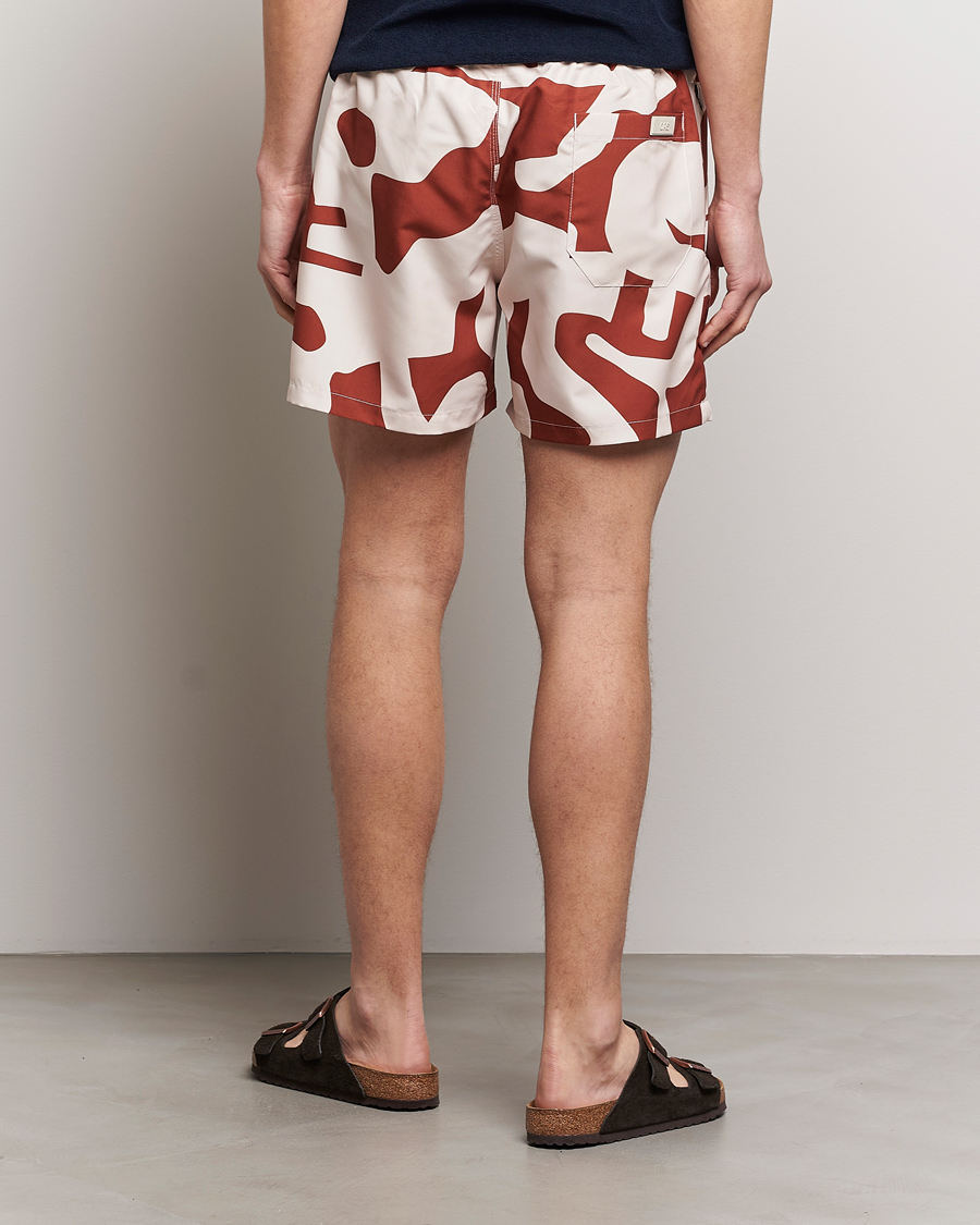 Homme | Maillots De Bain | OAS | Printed Swimshorts Russet Puzzlotec