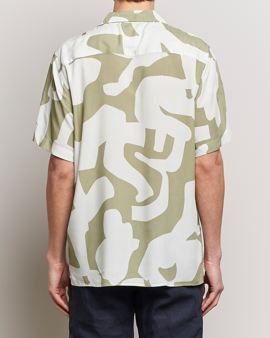 Homme | Chemises | OAS | Viscose Resort Short Sleeve Shirt Sage Puzzlotec