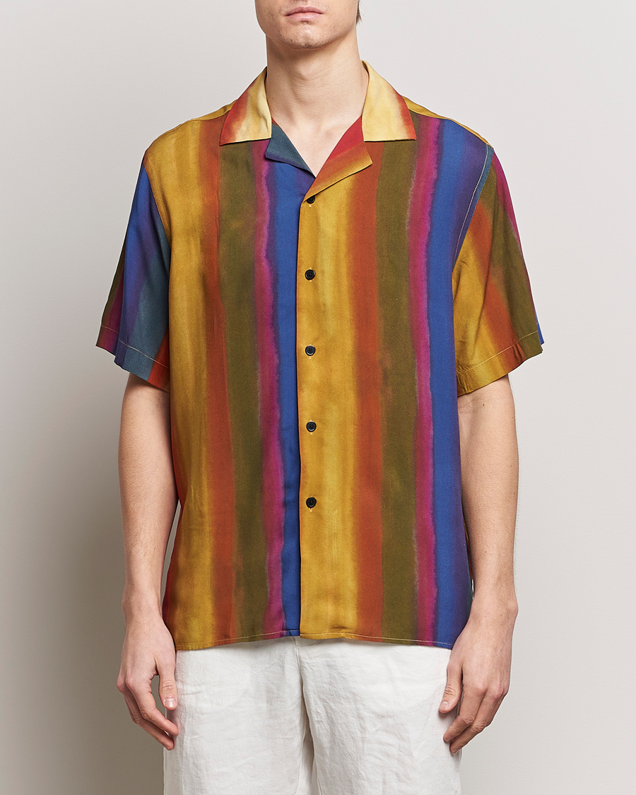 Homme | OAS | OAS | Viscose Resort Short Sleeve Shirt Terrane