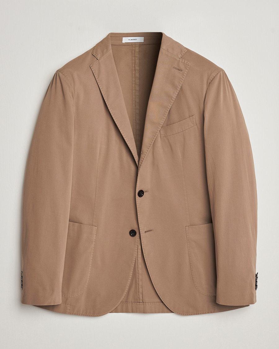 Homme | Blazers | Boglioli | K Jacket Cotton Stretch Blazer Beige