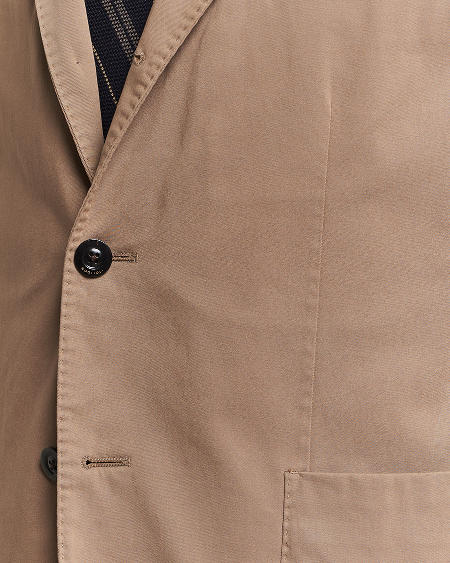 Homme | Blazers | Boglioli | K Jacket Cotton Stretch Blazer Beige