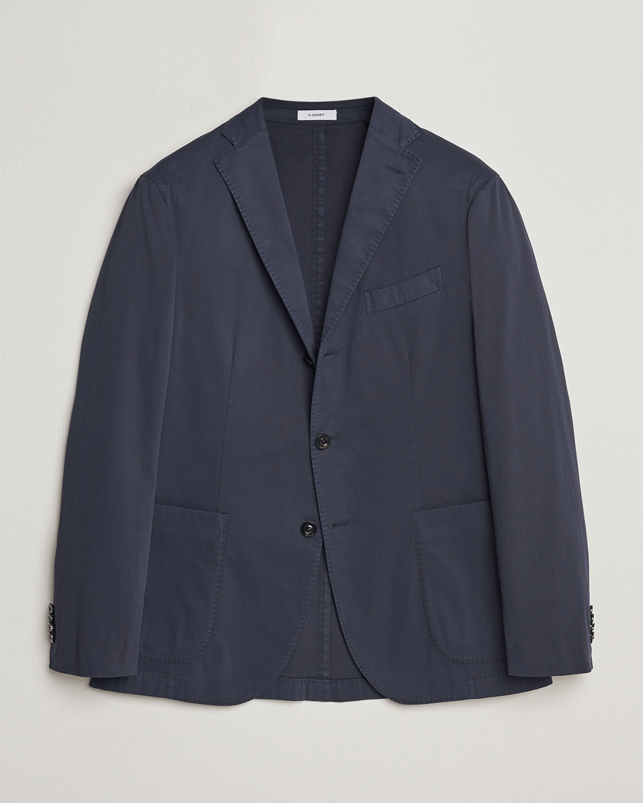 Homme | Blazers | Boglioli | K Jacket Cotton Stretch Blazer Navy