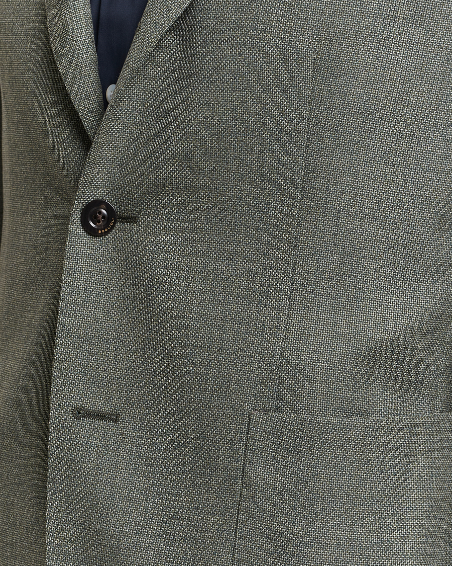Homme | Blazers | Boglioli | K Jacket Wool Hopsack Blazer Sage Green