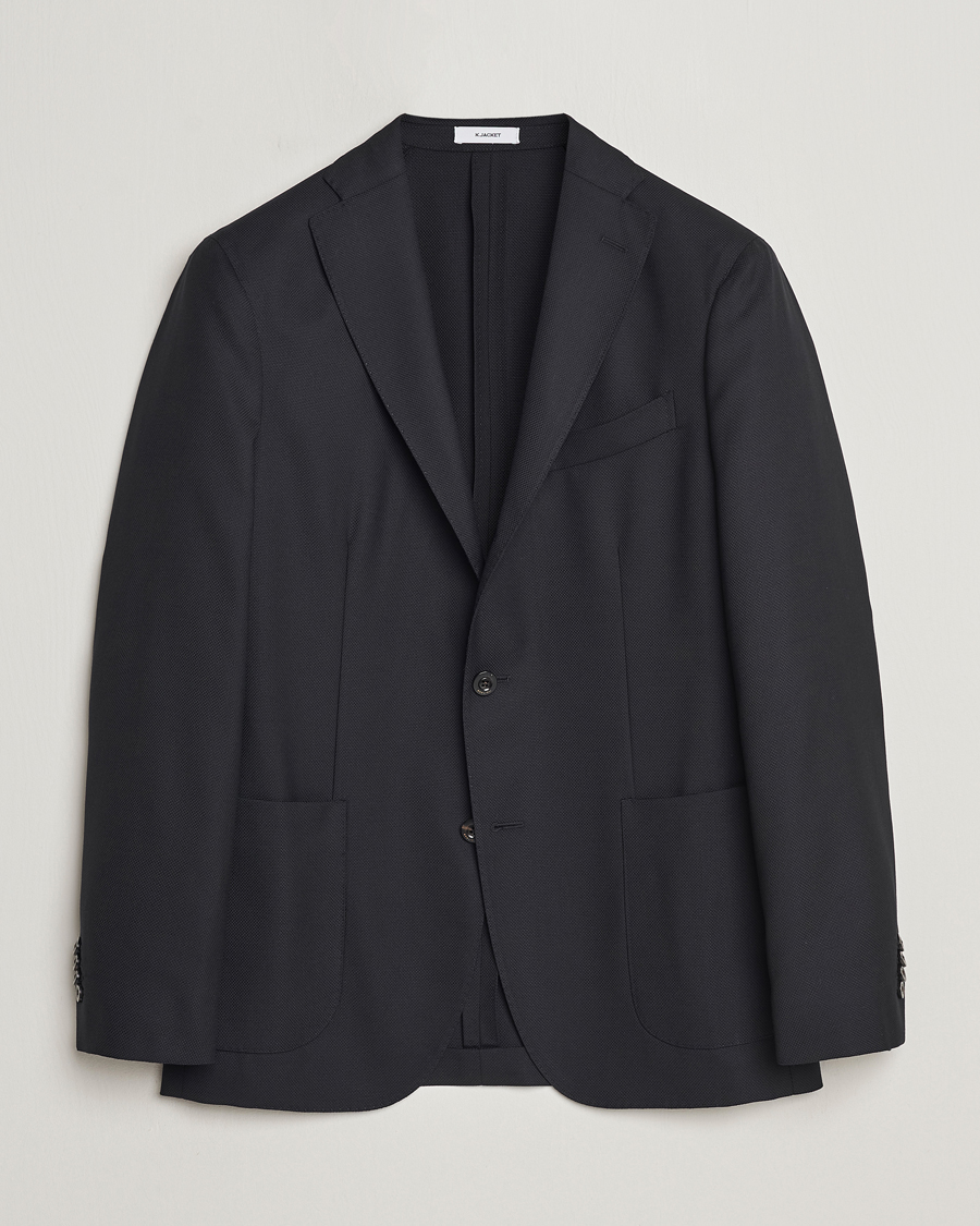 Homme | Blazers | Boglioli | K Jacket Wool Hopsack Blazer Black