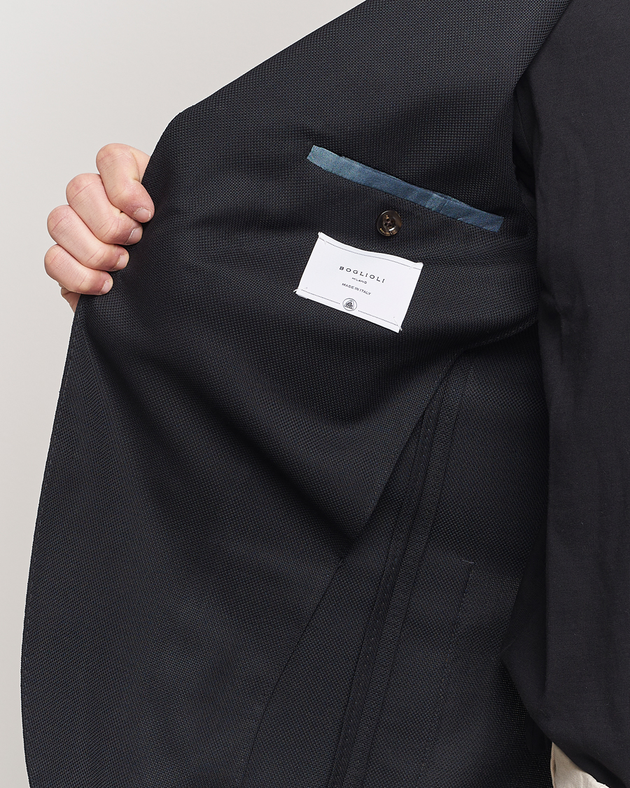 Homme | Blazers | Boglioli | K Jacket Wool Hopsack Blazer Black