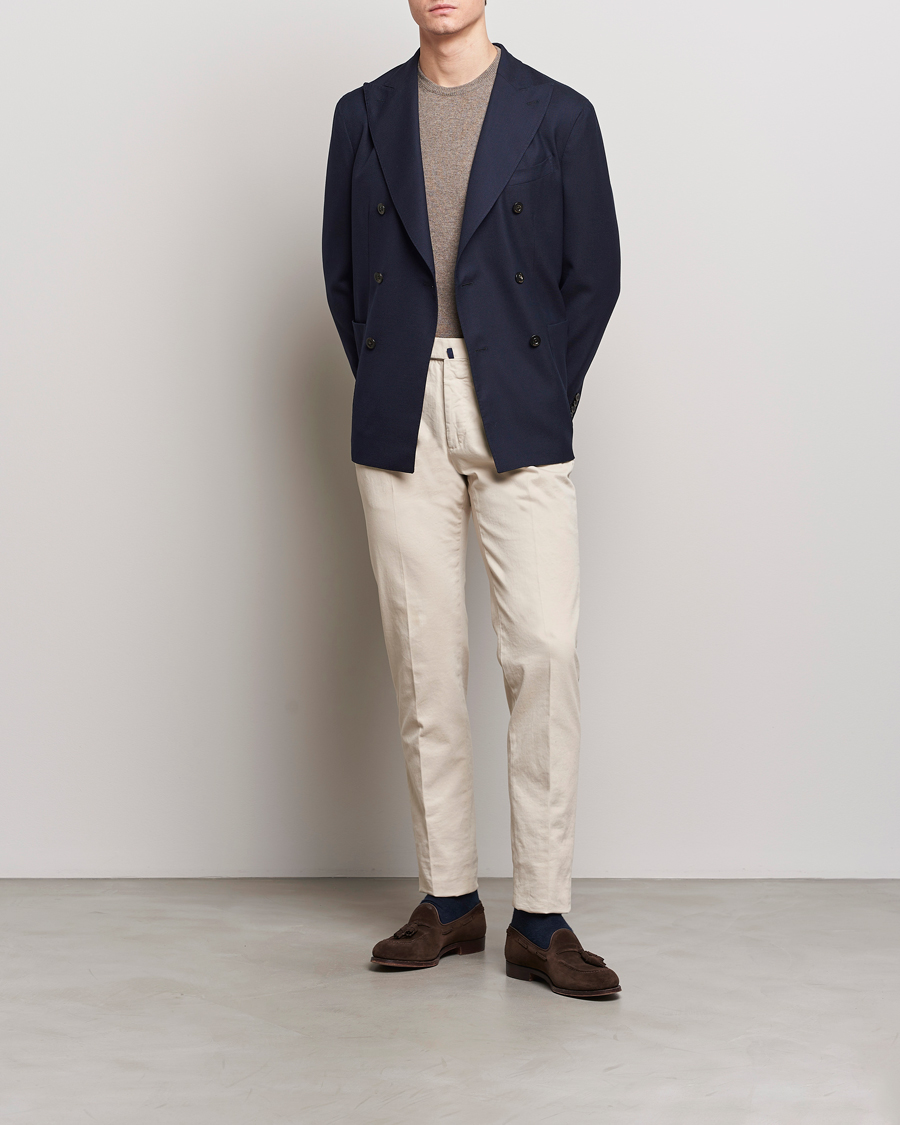 Homme | Blazers | Boglioli | K Jacket Double Breasted Wool Blazer Navy