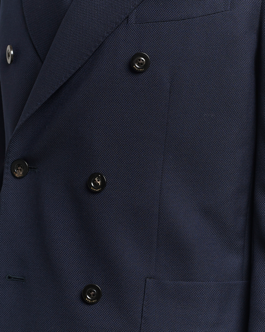 Homme | Blazers | Boglioli | K Jacket Double Breasted Wool Blazer Navy