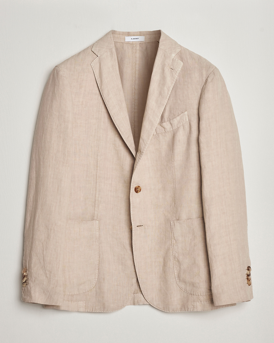 Homme | Blazers | Boglioli | K Jacket Linen Blazer Light Beige