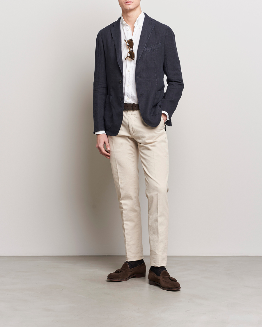 Homme | Blazers | Boglioli | K Jacket Linen Blazer Navy