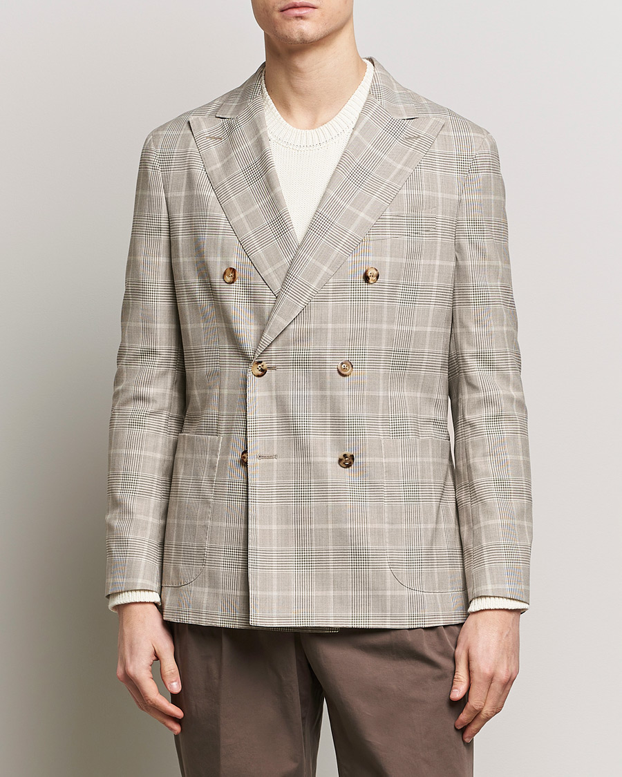 Homme | Stylesegment formal | Boglioli | K Jacket Prince Of Wales Blazer Light Beige