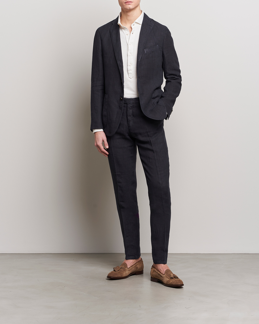 Homme | Costumes | Boglioli | K Jacket Linen Suit Navy