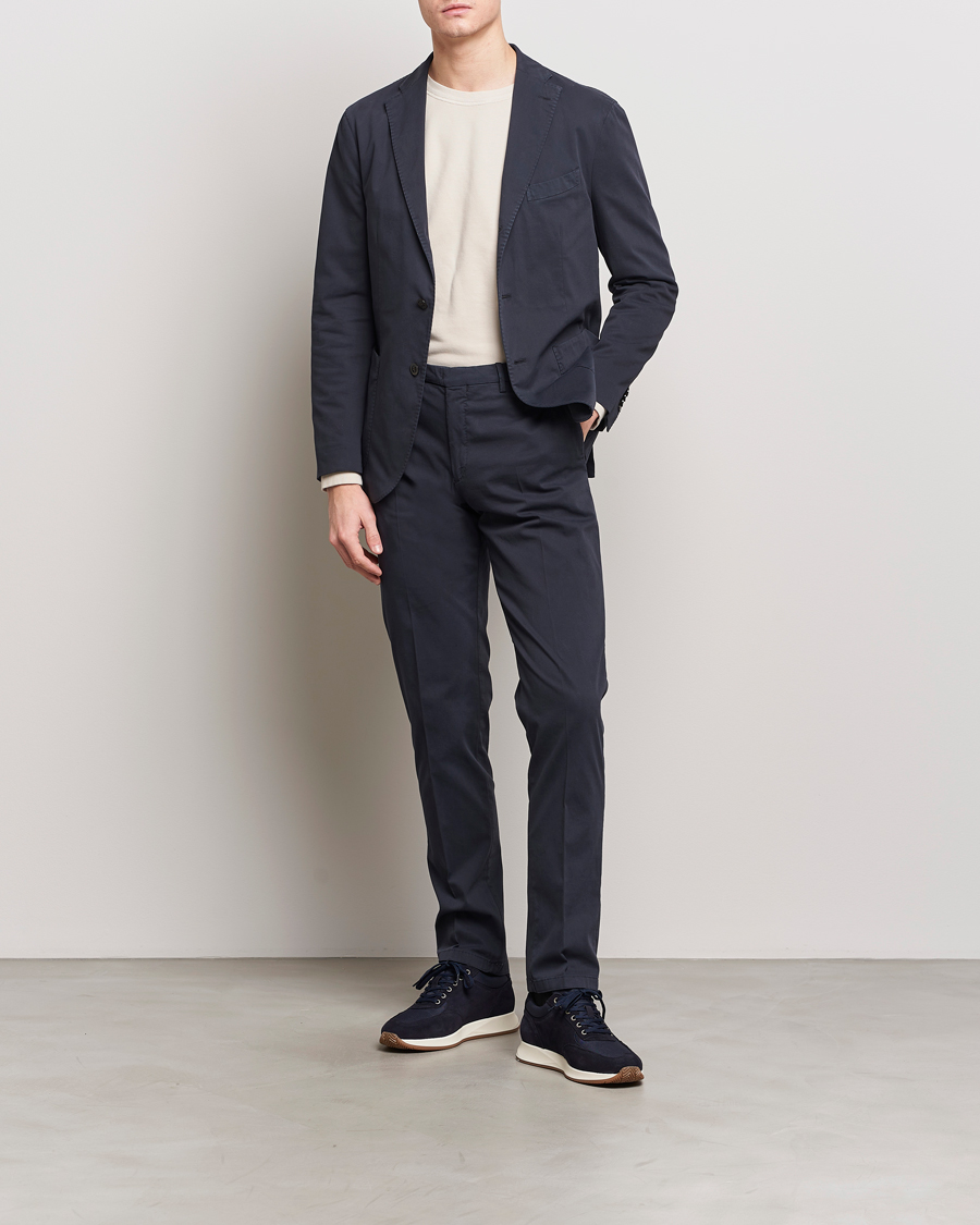 Homme | Costumes | Boglioli | K Jacket Cotton Stretch Suit Navy