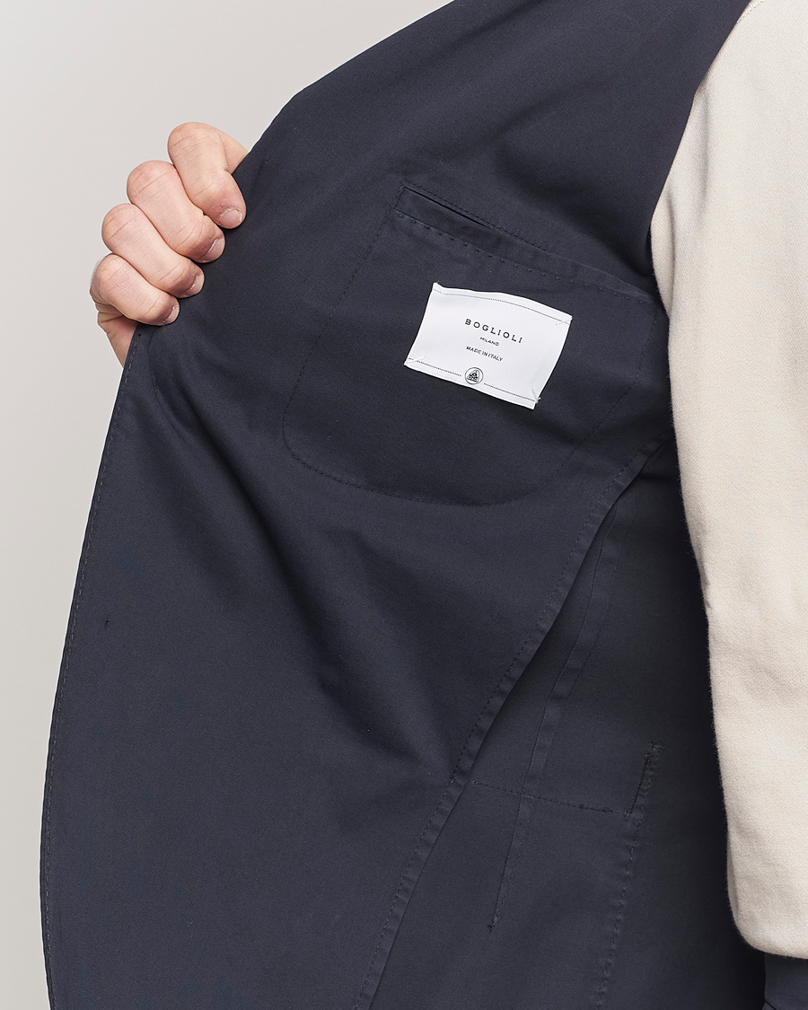 Homme | Costumes | Boglioli | K Jacket Cotton Stretch Suit Navy