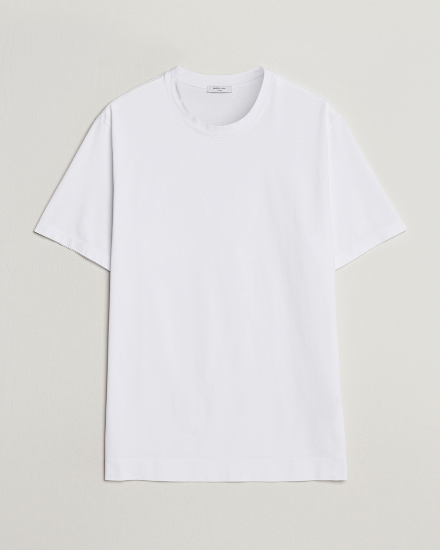 Homme | T-shirts | Boglioli | Garment Dyed T-Shirt White