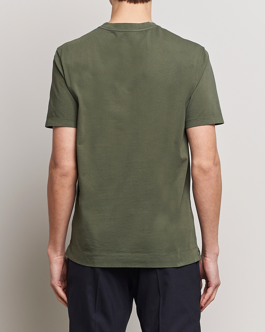 Homme | T-shirts | Boglioli | Garment Dyed T-Shirt Forest Green