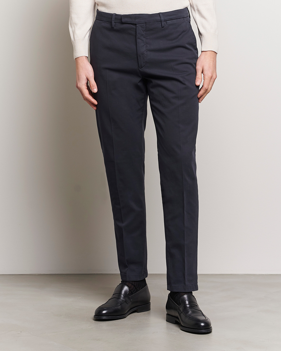 Homme | Sections | Boglioli | Cotton Stretch Chinos Navy