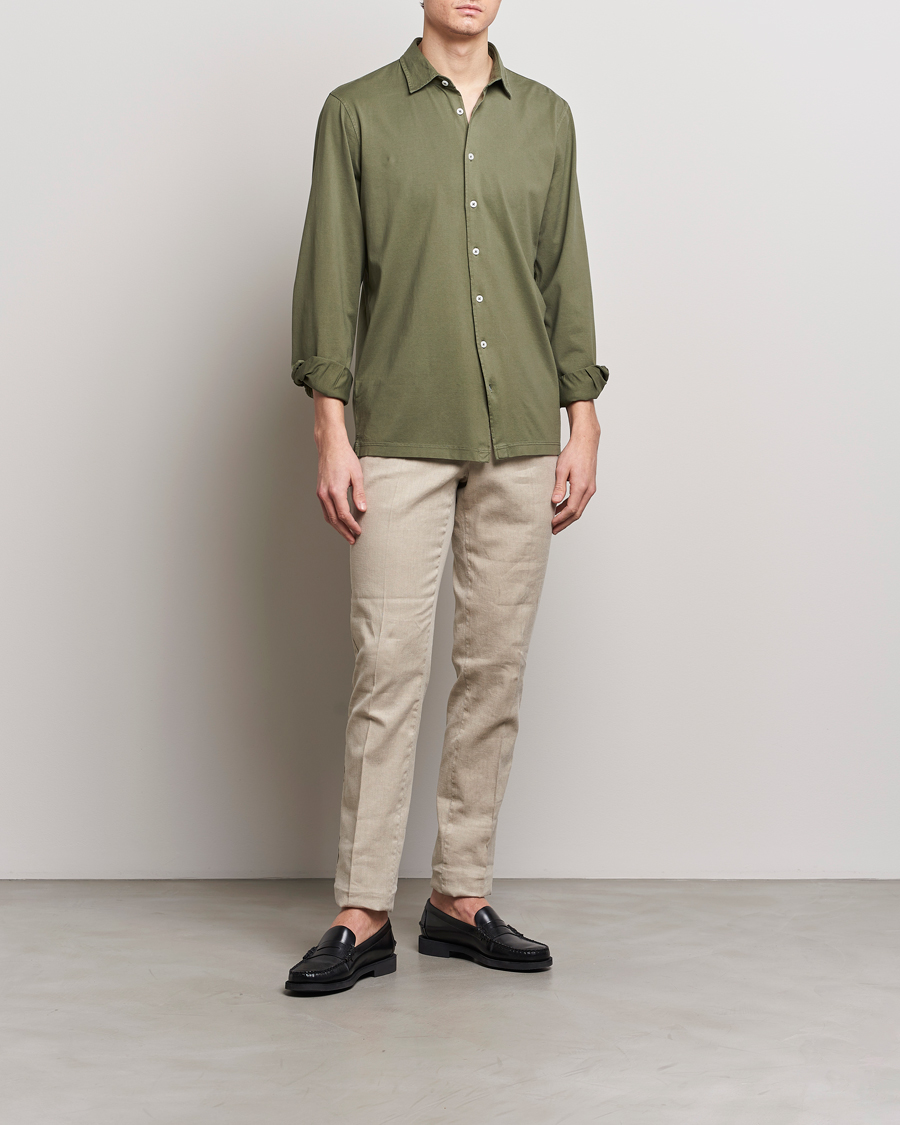 Homme | Pantalons | PT01 | Slim Fit Linen Drawstring Pants Light Beige