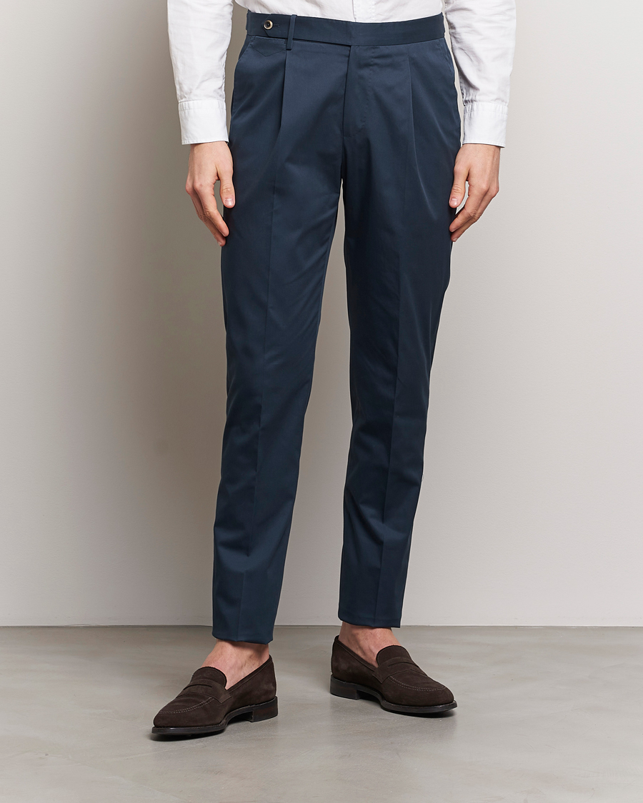 Homme | Pantalons | PT01 | Gentleman Fit Cotton/Stretch Chinos Navy