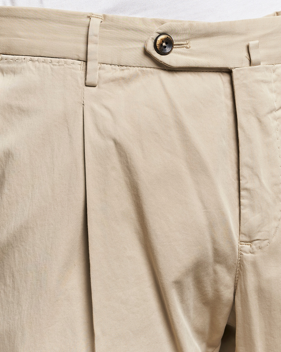 Homme | Pantalons | PT01 | Slim Fit Garment Dyed Stretch Chinos Beige